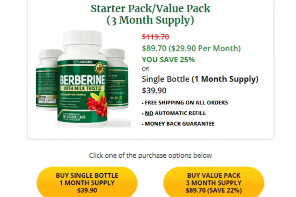 Berberine Insulin Herb Natural supplement