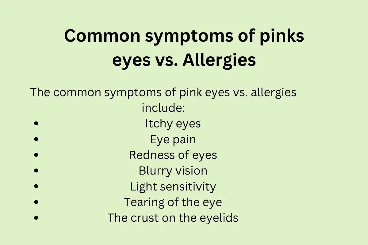 Pink eye vs. Allergies